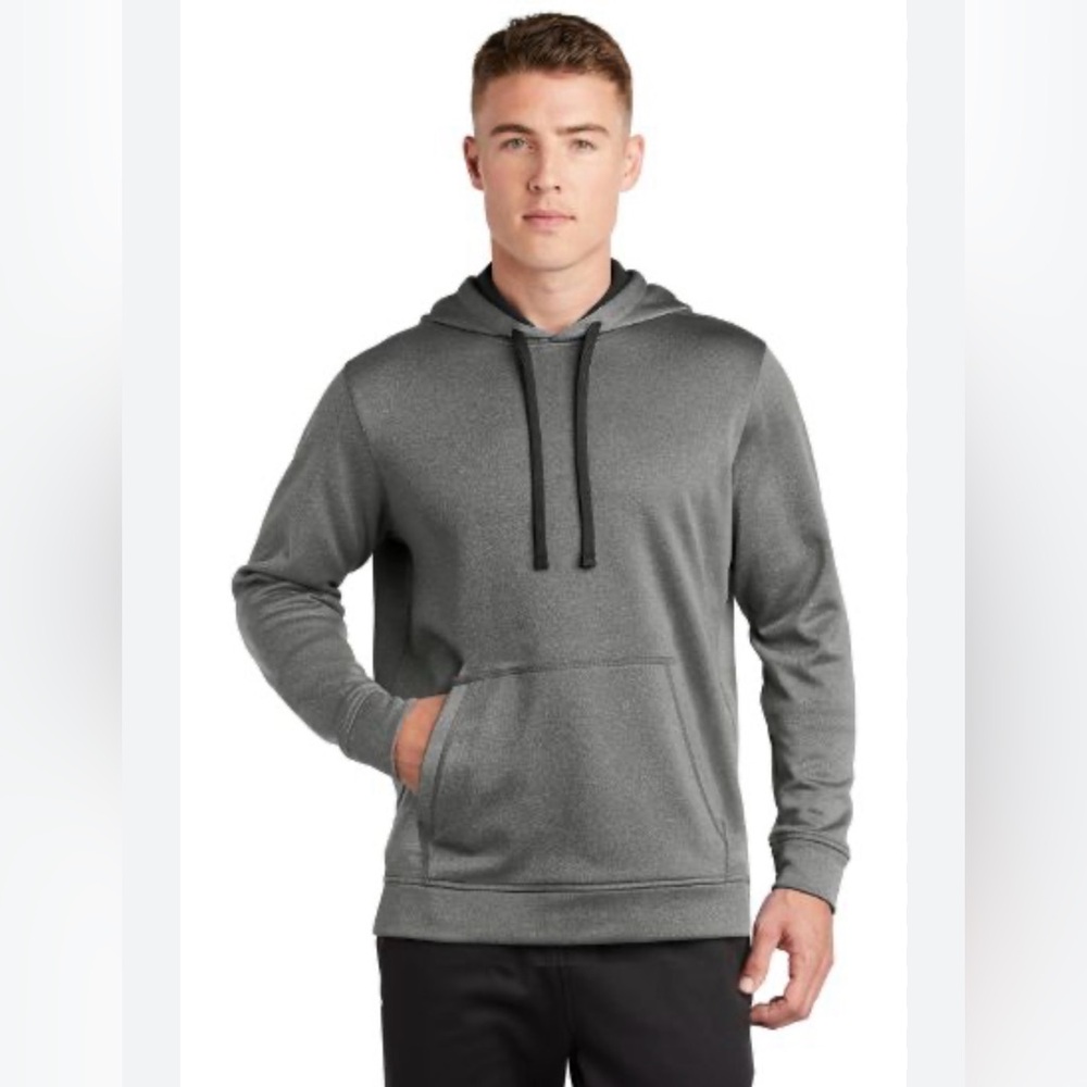 Game Time men’s‎ size, large gray, and black hoodie